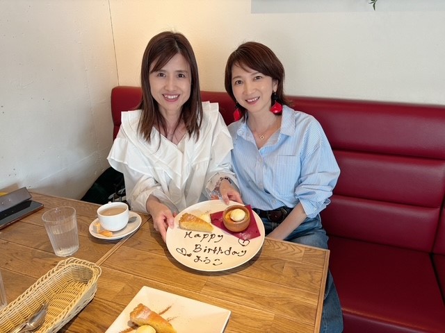 画像 千珠先生とランチでケーキをいただきました