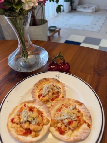 手作りのわんこ用ピザ