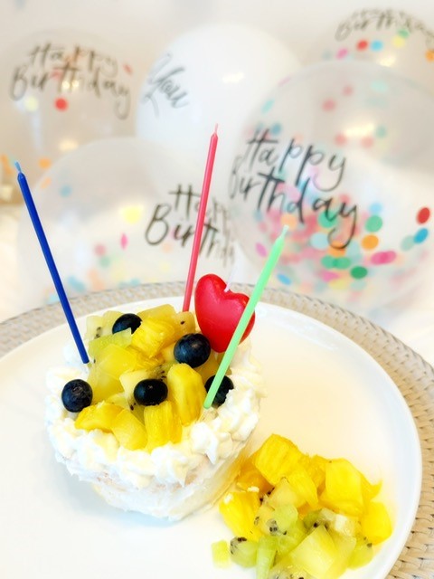 画像 お誕生日ケーキが出来上がりました