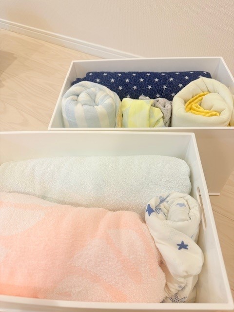 画像 夏の冷感ブランケットとタオルケット