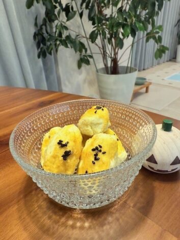 シニア犬ぴゅあてぃの秋のおやつPART２:スイートポテト