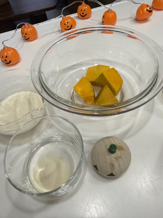 画像 ハロウィンのプリンの材料