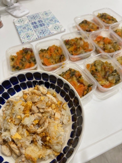 画像 焼きめしと野菜スープ