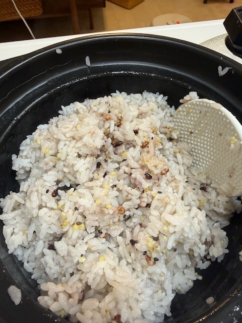 今年は雑穀米のお米に変更です